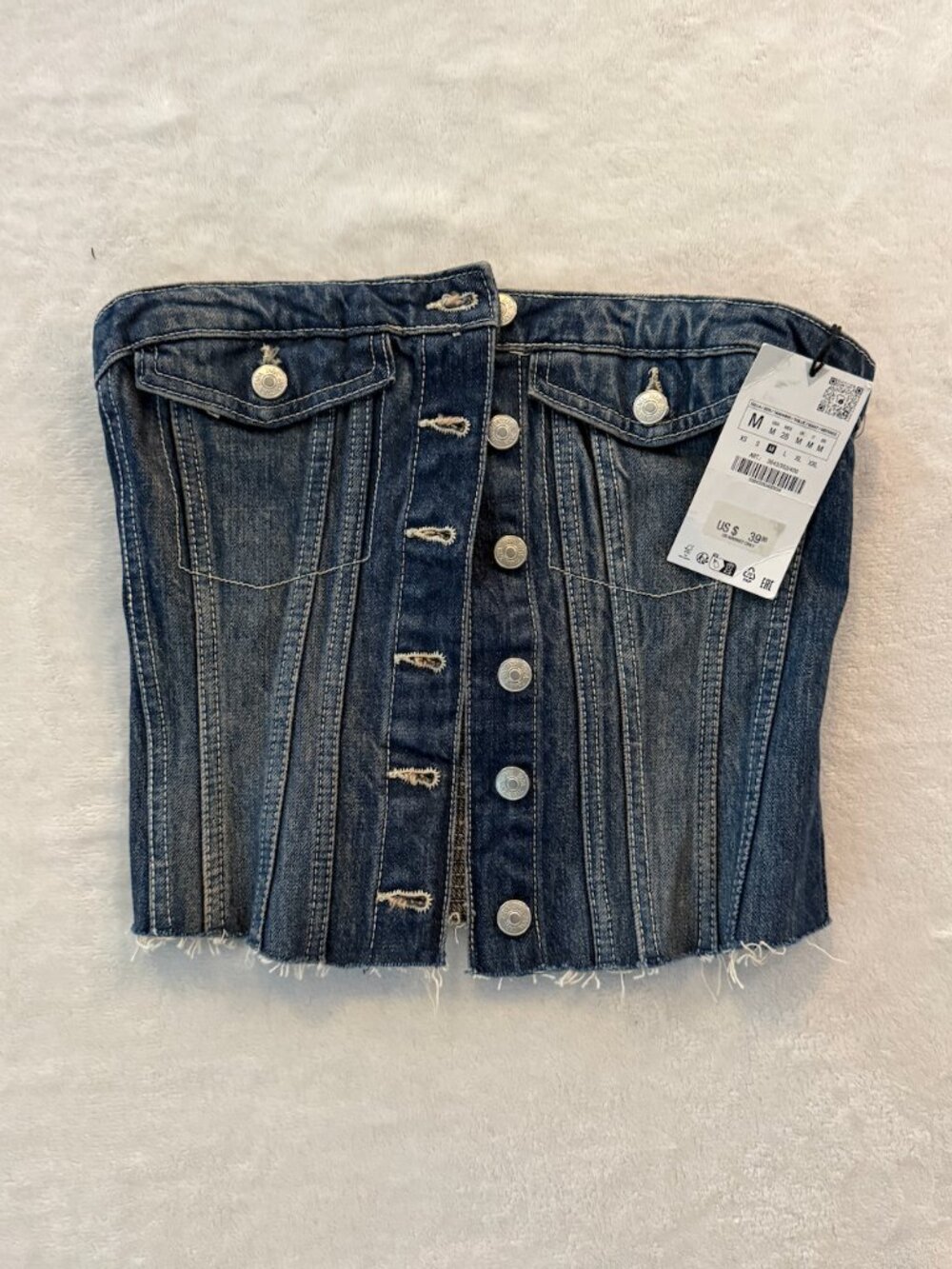 Zara Denim Corset